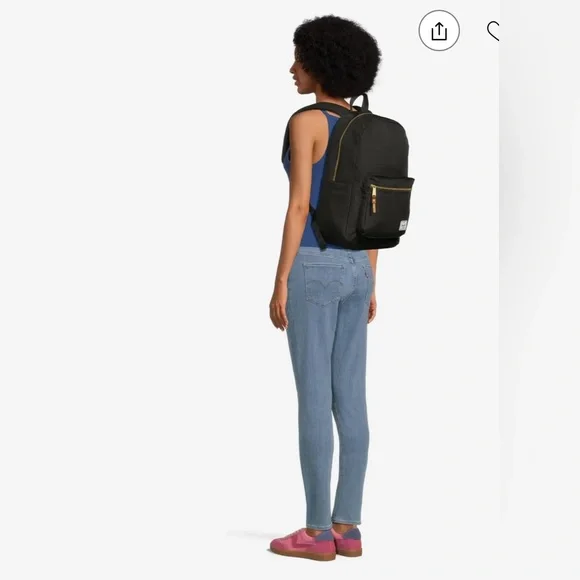 Herschel Supply Co Settlement Backpack Black Canvas - Picture 5 of 5